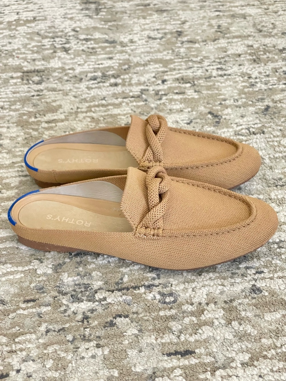Rothy’s the lug loafer mule wren birdseye size 7 beige - Picture 9 of 9